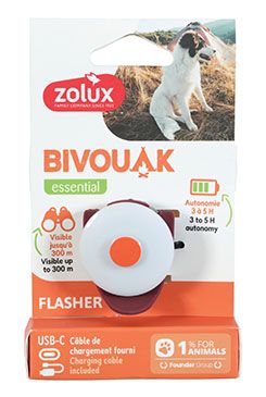 Světýlko blikací BIVOUAK USB červená Zolux