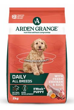 Arden Grange Dog Puppy/Junior rich in fresh Chick.2kg