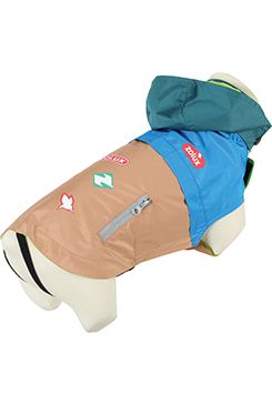 Obleček pláštěnka pro psy VINTAGE modrá 45cm Zolux