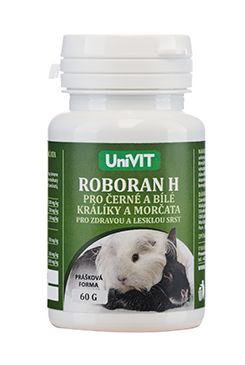 Roboran H pro Černé a Bílé králíky a morčata 60g