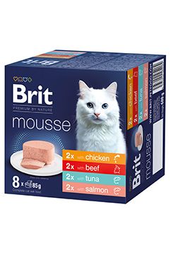 Brit Premium Cat by Nature Mousse Multipack, 8x85g