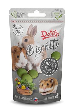 Dafiko piškoty pro hlodavce bylinky 25g
