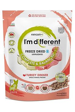 I´M DIFFERENT krmivo mrazem suš. Raw Turkey Dinner156g