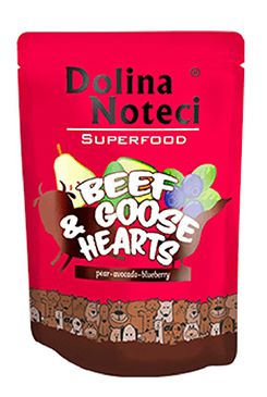 Dolina Noteci Dog kapsa SUPERFOOD hov/husí srdíčka300g