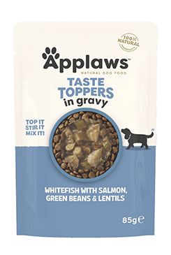 Applaws Dog kapsa Toppers Gravy bílá ryba a losos 85g