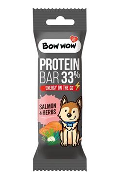 Bow wow poch. Proteinová tyčinka Losos&Bylinky 32g