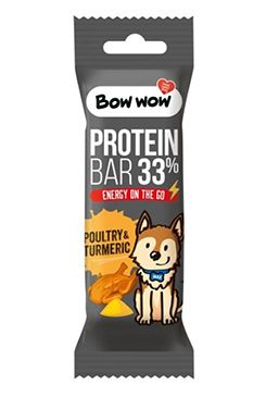 Bow wow poch. Proteinová tyčinka Drůbež&Kurkuma 32g