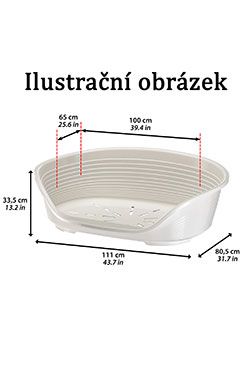 Pelech plast SIESTA DLX 2 modrý 49x36x17,5cm FP 1ks