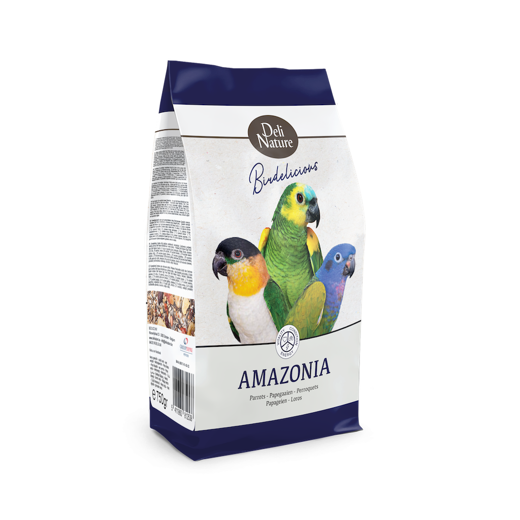 Deli Nature Birdelicious Parrots Amazonia vyvážená směs pro papoušky rodů Amazona, Pionus a Pionites (amazoňany a amazonky) 2 kg