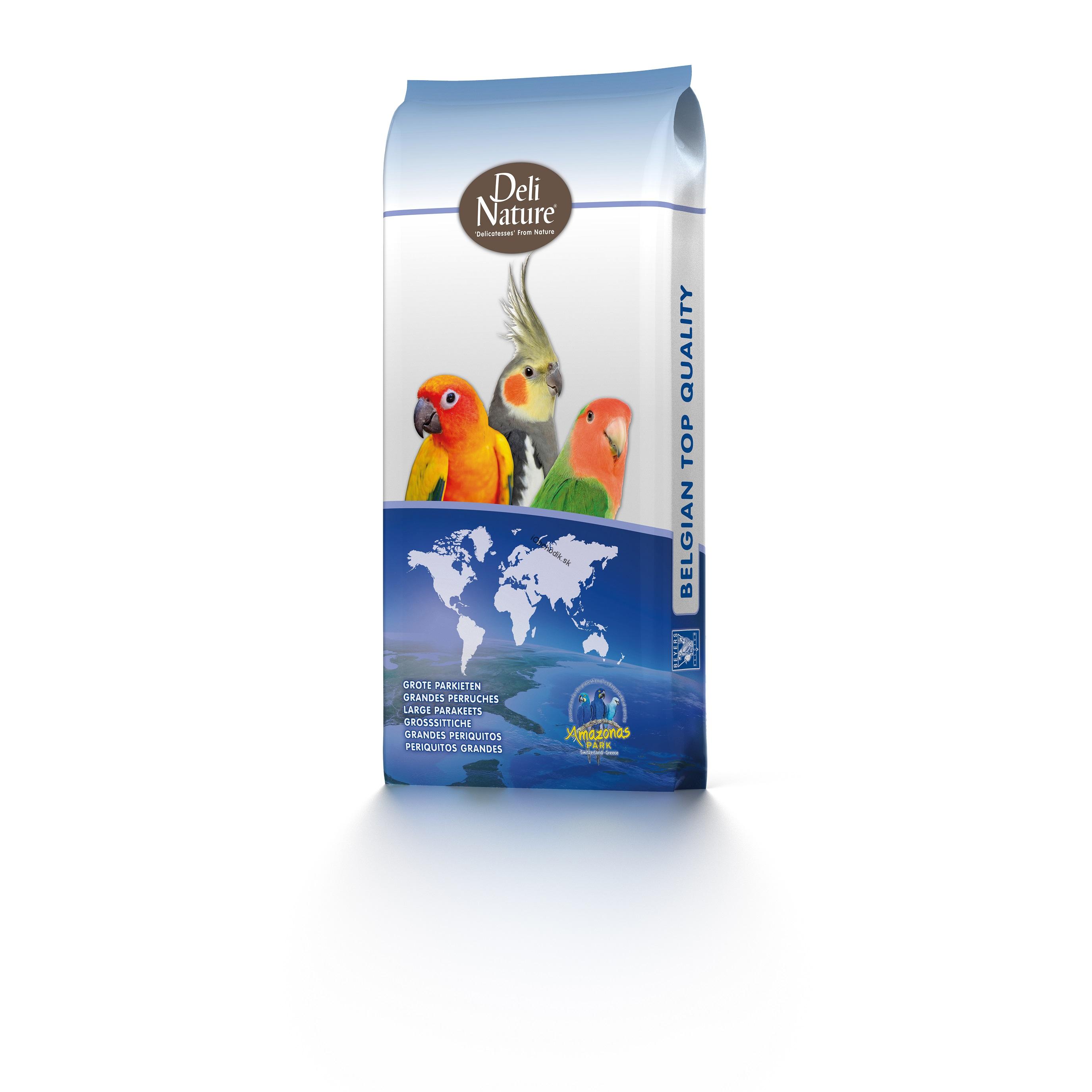 Deli Nature 69 Deli Nature pro australské střední papoušky se slunečnicí 20 kg + 800g vaječné směsi ZDARMA