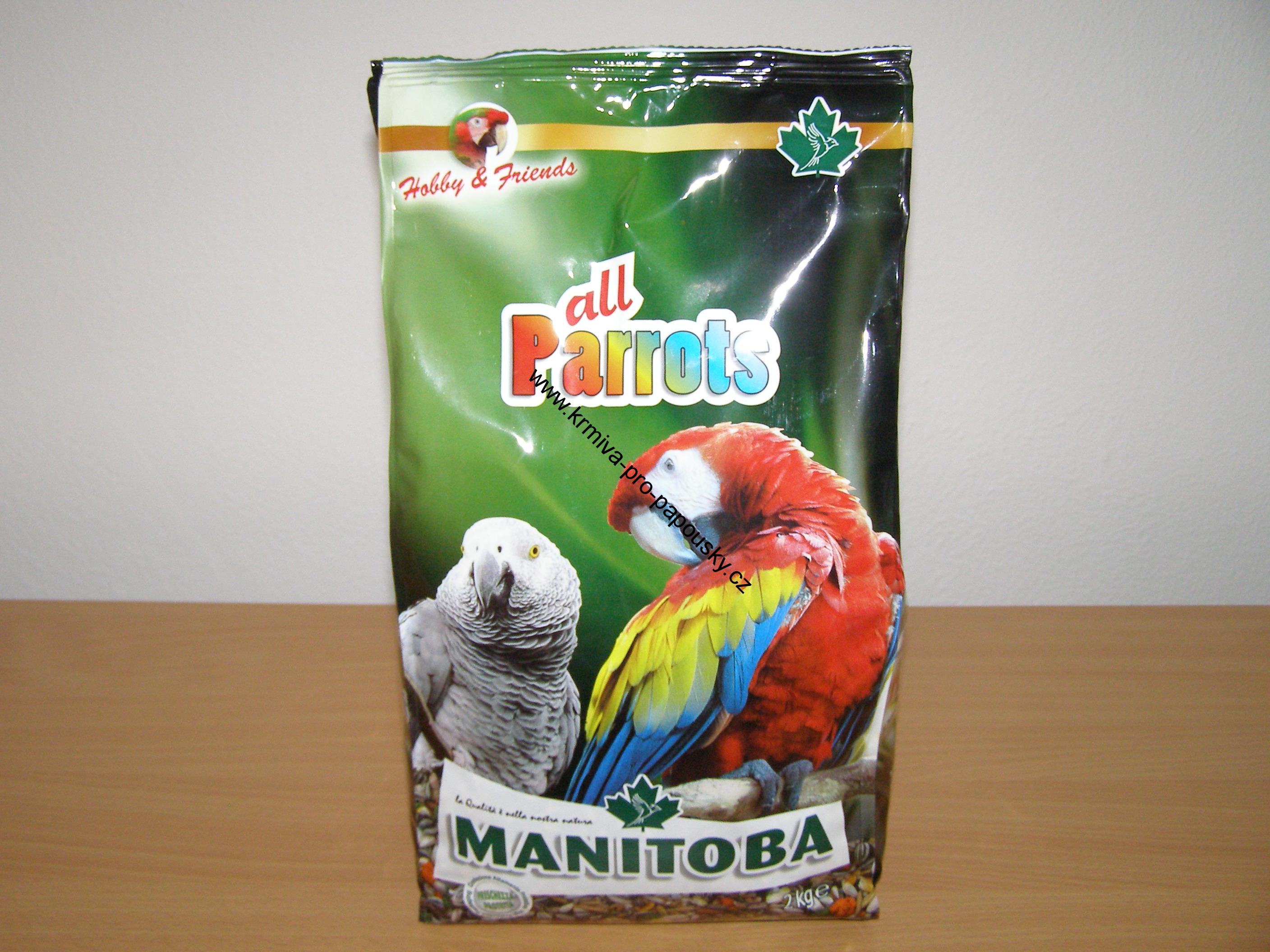 Manitoba All Parots 2 kg pro velké papoušky