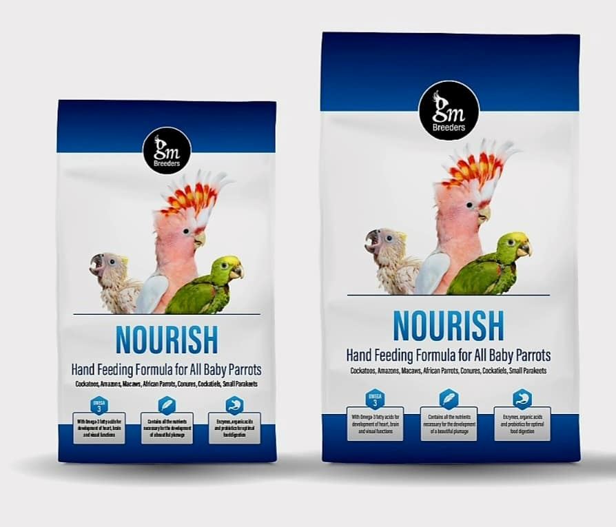 GM Breeders Dokrmovací směs Hand Feeding Formula for Baby Birds 2 kg