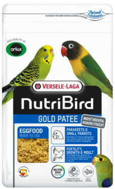 VERSELE-LAGA NutriBird GOLD PATEE vaječné krmivo vlhčené s medem pro andulky a malé papoušky s extra jódem navíc 1 Kg