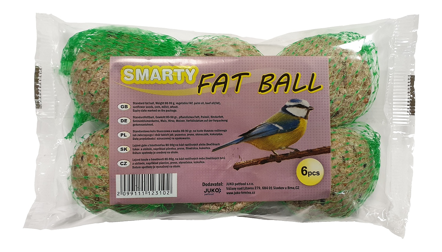 JK Lojová koule malá 6 ks x 90 g / 540 g sáček